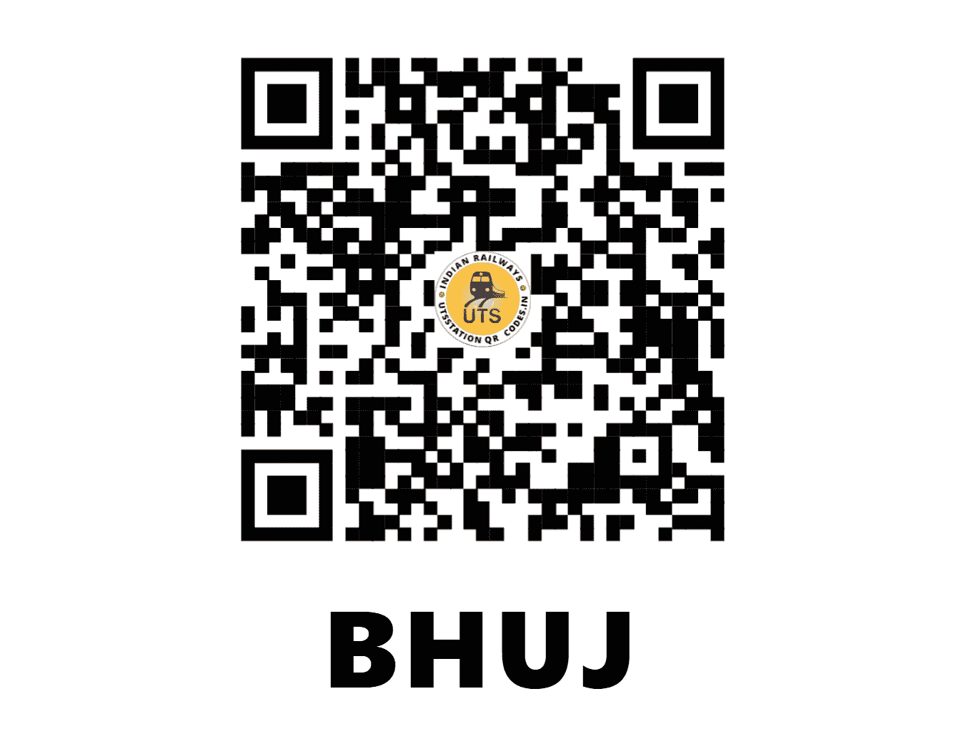 UTS QR Code for BHUJ - BHUJ (WR - GUJARAT)