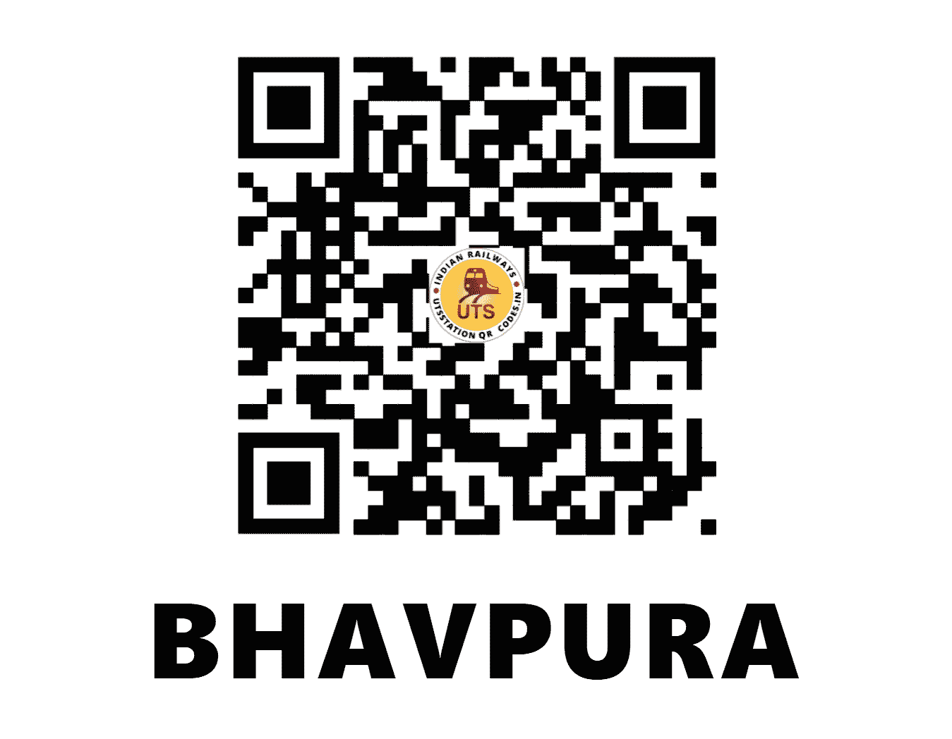 UTS QR Code for BHAVPURA - BHVP (WR - GUJARAT)