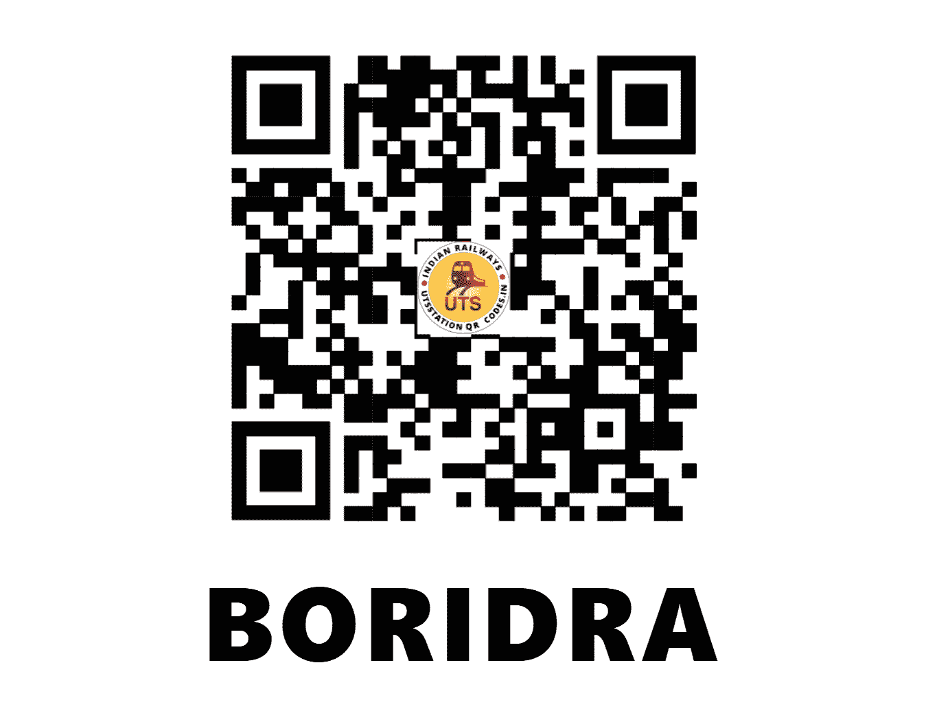 UTS QR Code for BORIDRA - BII (WR - GUJARAT)