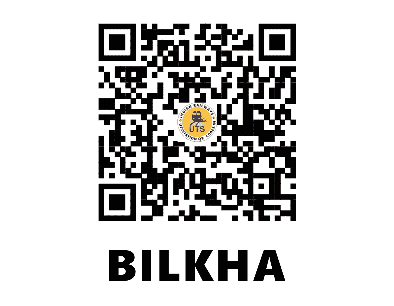 UTS QR Code for BILKHA - BILK (WR - GUJARAT)