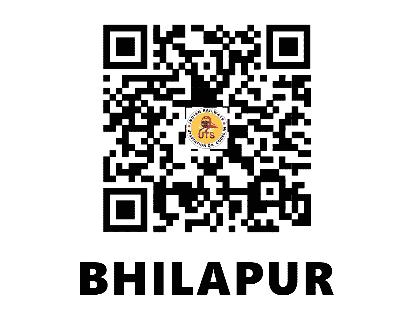 UTS QR Code for BHILAPUR - BILP (WR - GUJARAT)