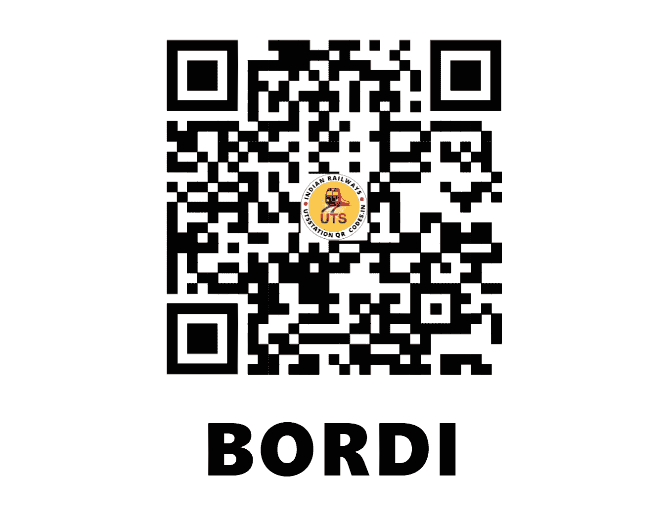 UTS QR Code for BORDI - BIO (WR - GUJARAT)