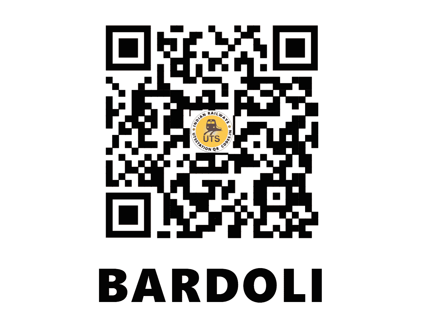 UTS QR Code for BARDOLI - BIY (WR - GUJARAT)