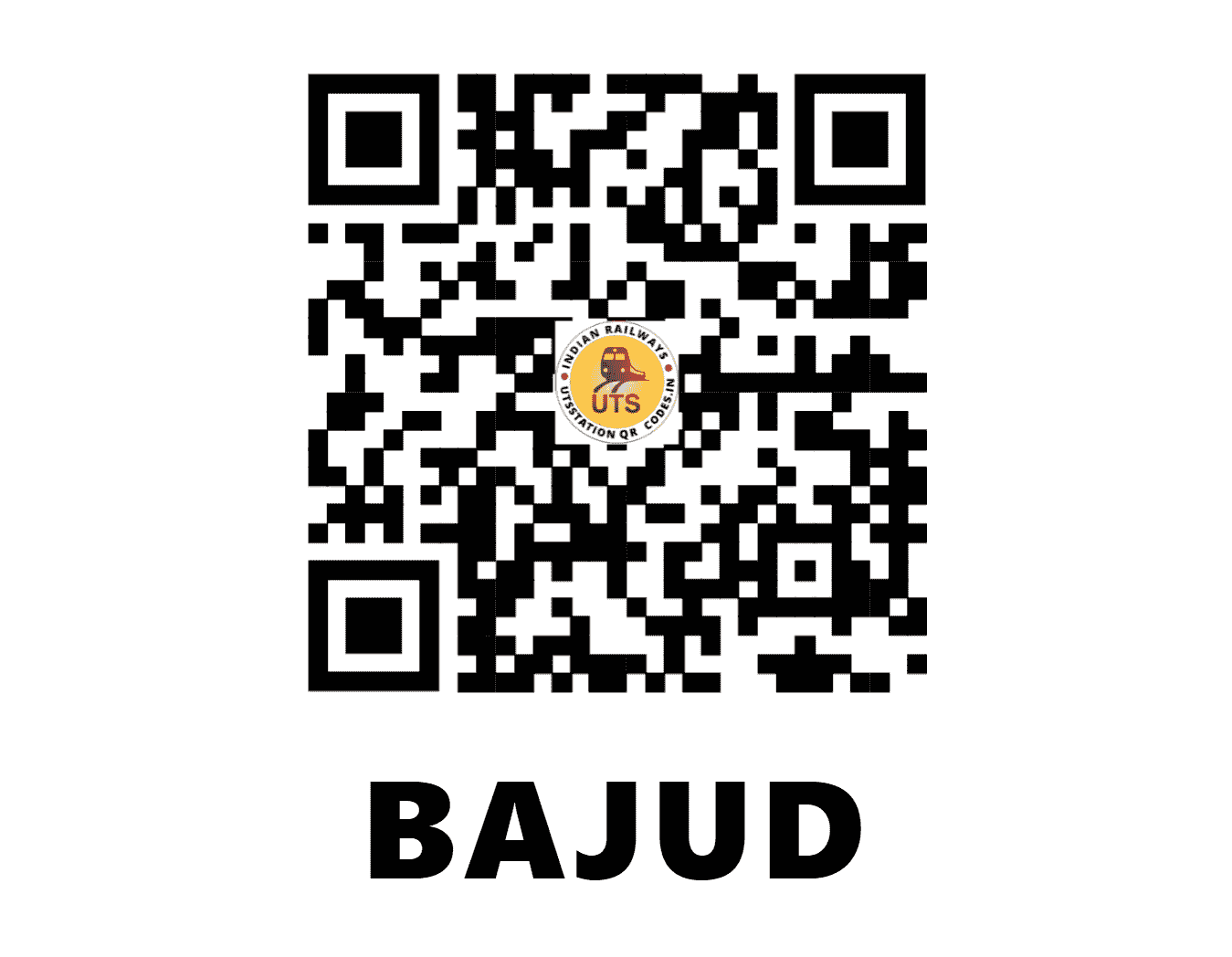 UTS QR Code for BAJUD - BJUD (WR - GUJARAT)