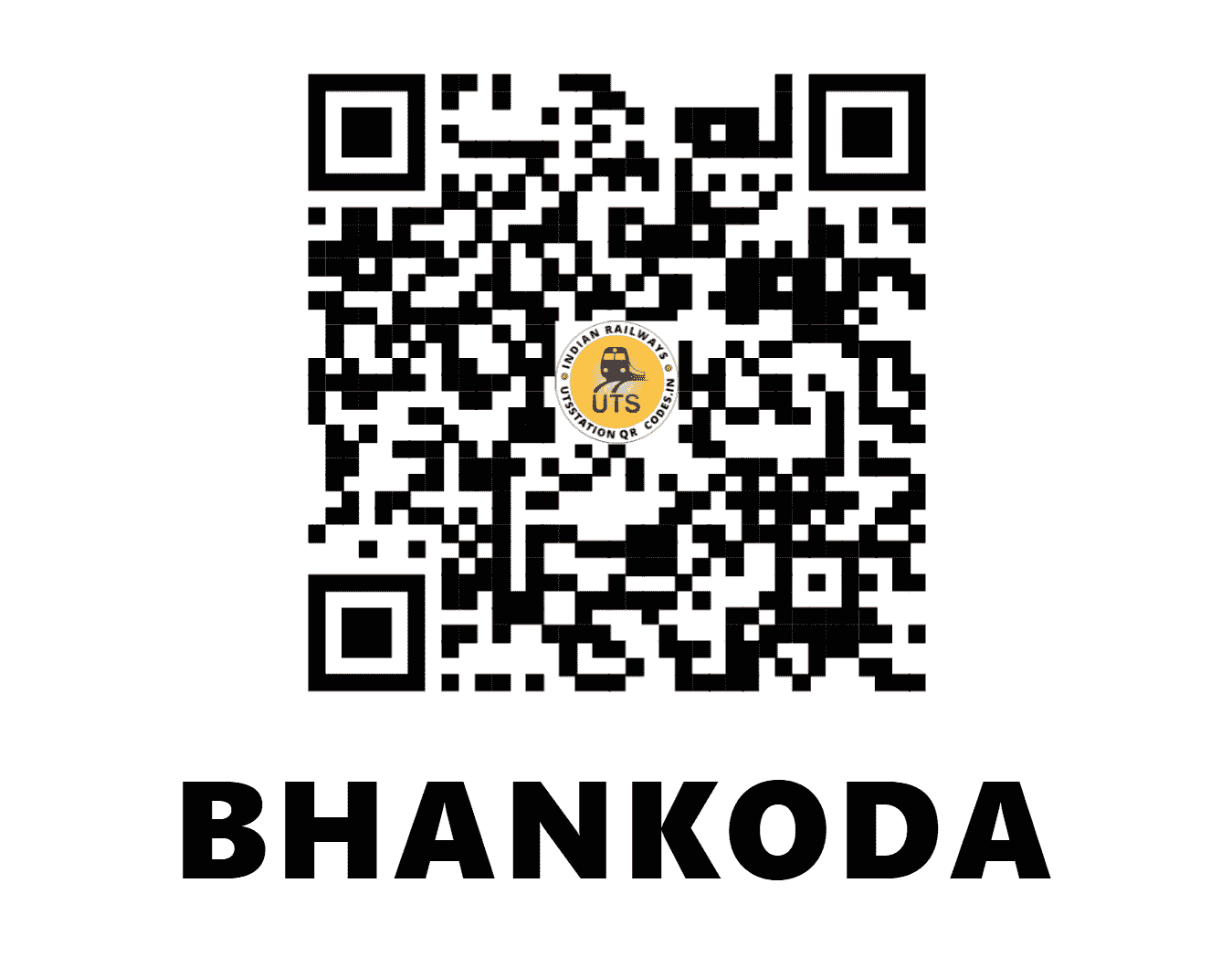 UTS QR Code for BHANKODA - BKD (WR - GUJARAT)