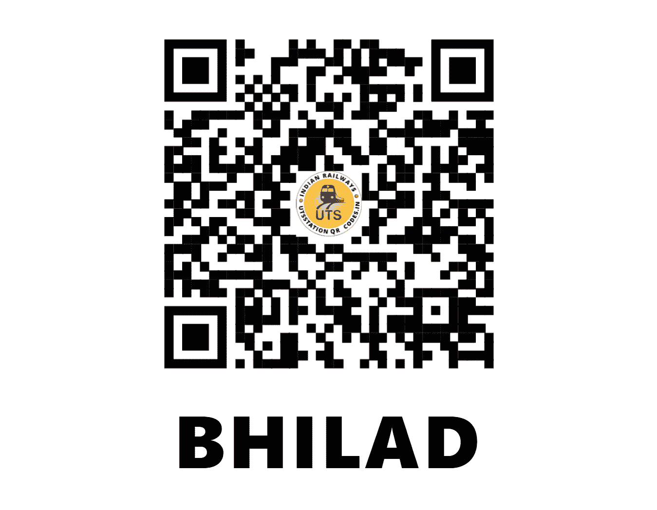UTS QR Code for BHILAD - BLD (WR - GUJARAT)