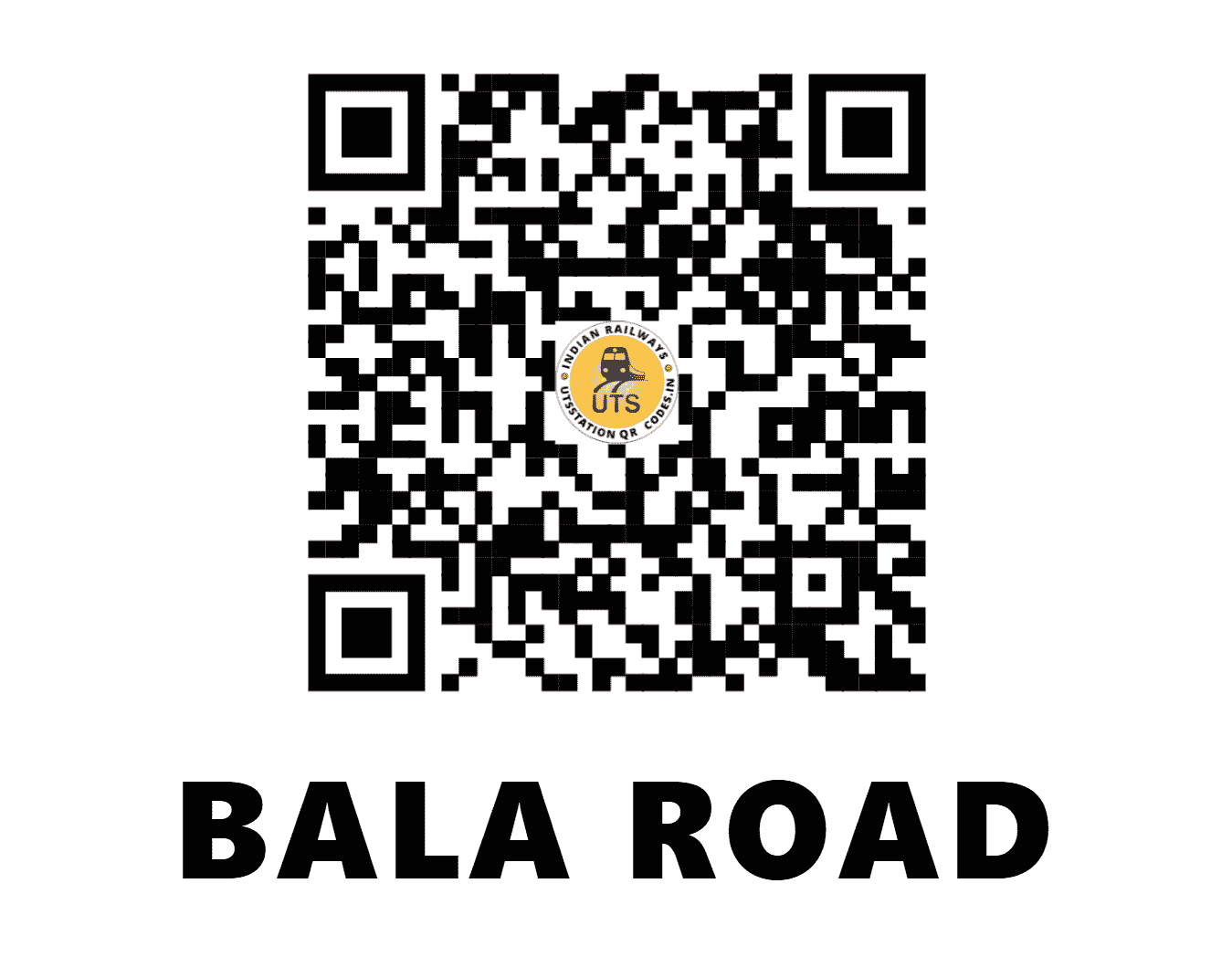 UTS QR Code for BALA ROAD - BLRD (WR - GUJARAT)