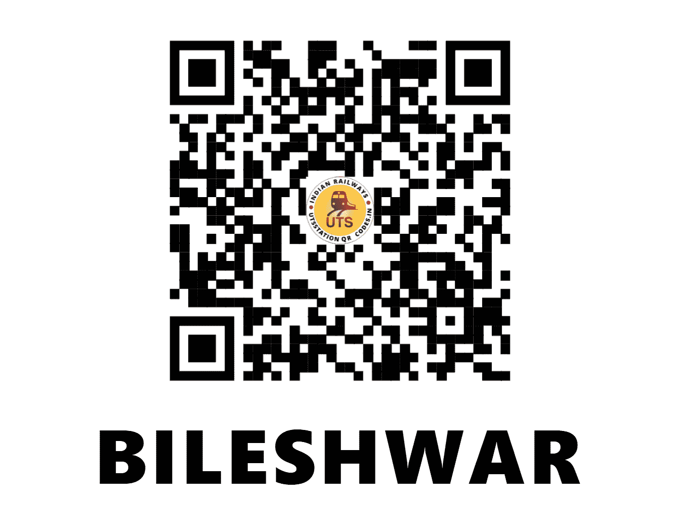 UTS QR Code for BILESHWAR - BLWR (WR - GUJARAT)