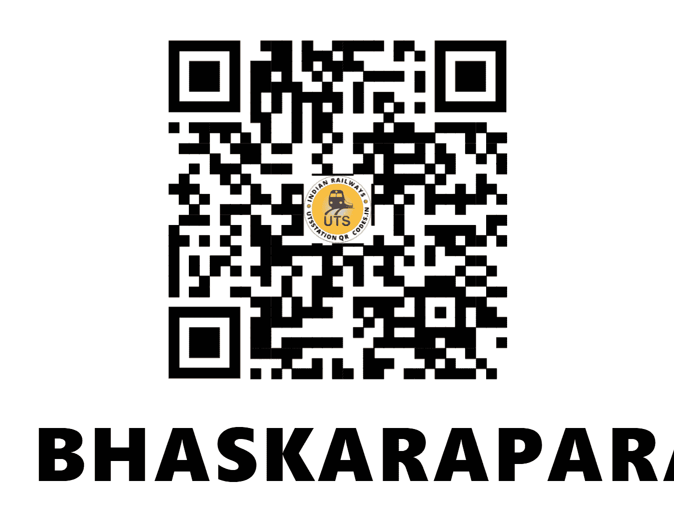 UTS QR Code for BHASKARAPARA - BMM (WR - GUJARAT)