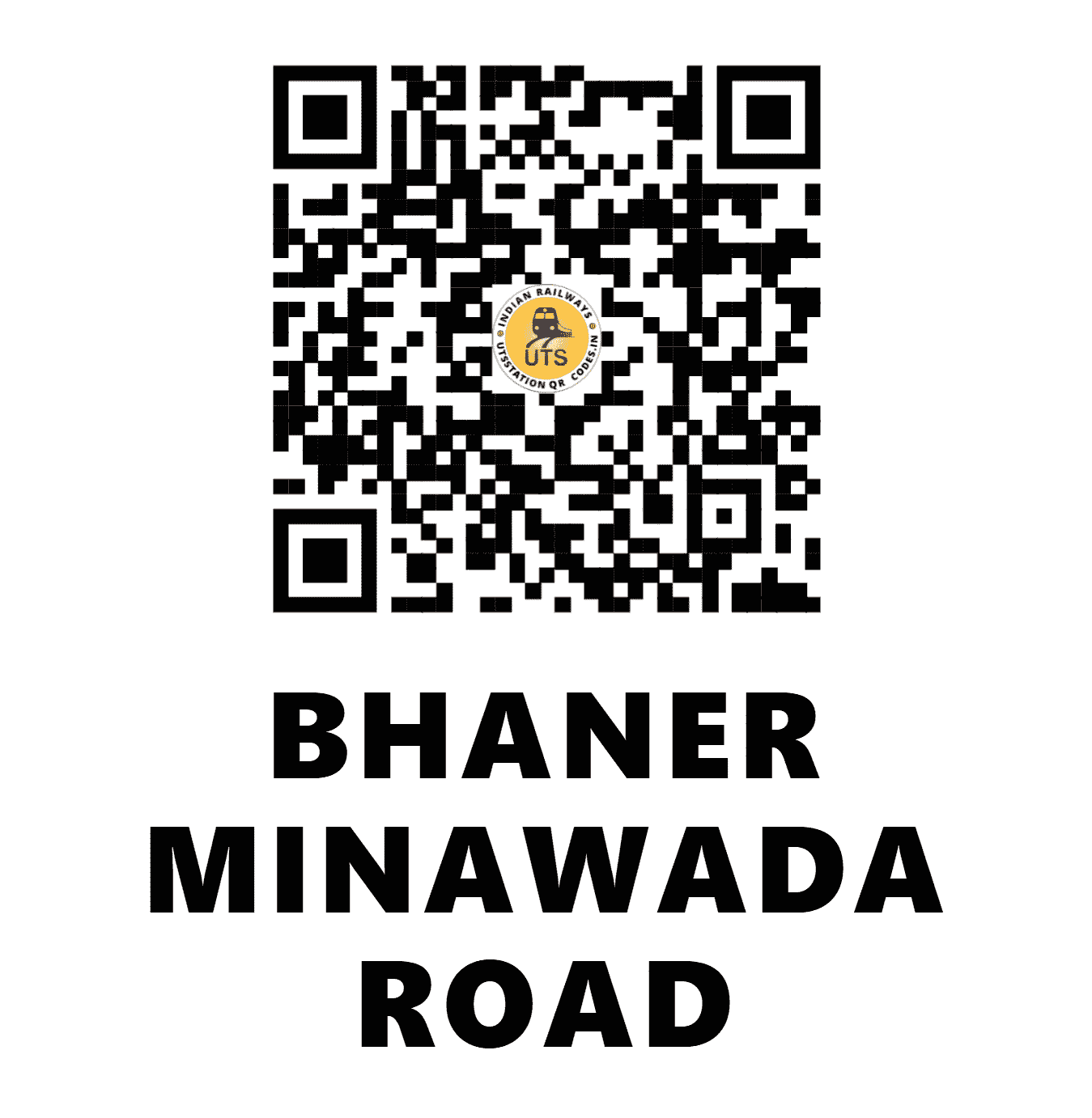 UTS QR Code for BHANER MINAWADA ROAD - BMVR (WR - GUJARAT)