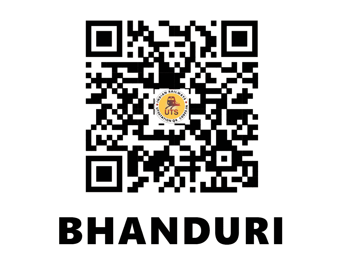 UTS QR Code for BHANDURI - BNDR (WR - GUJARAT)