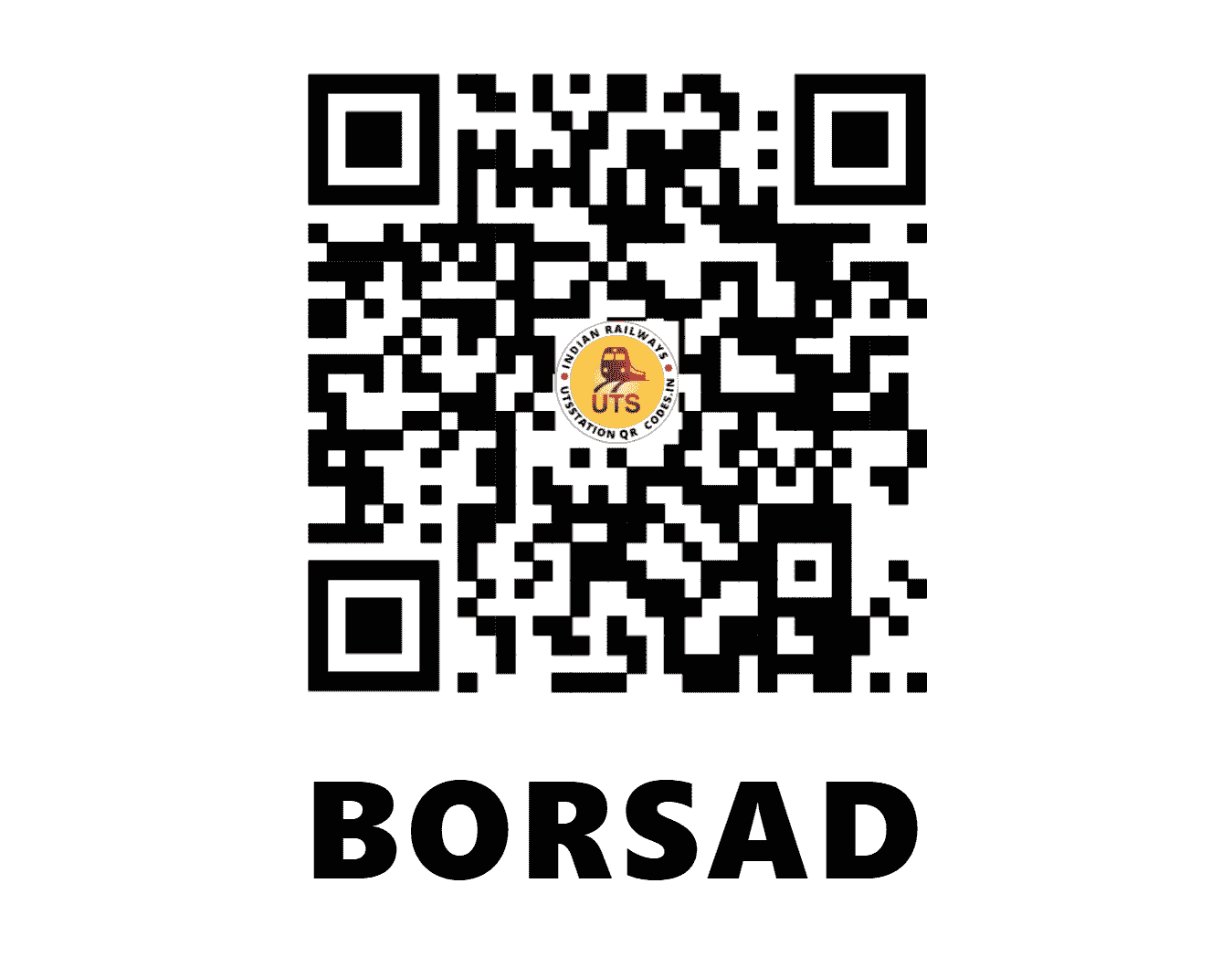 UTS QR Code for BORSAD - BO (WR - GUJARAT)