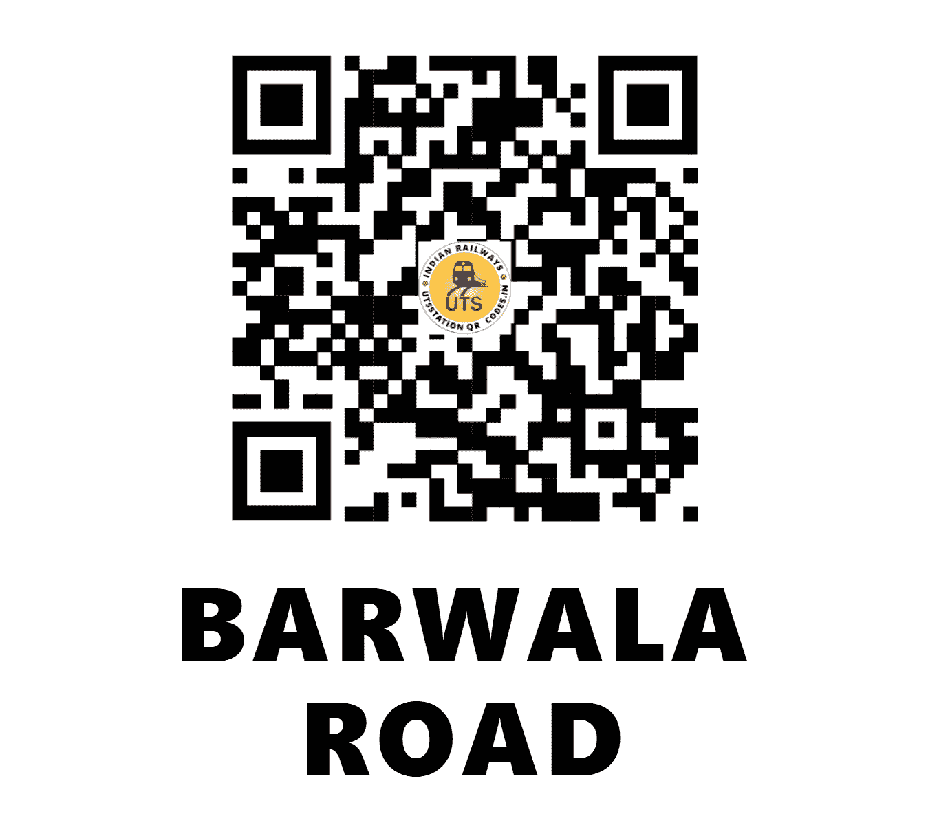 UTS QR Code for BARWALA ROAD - BRL (WR - GUJARAT)