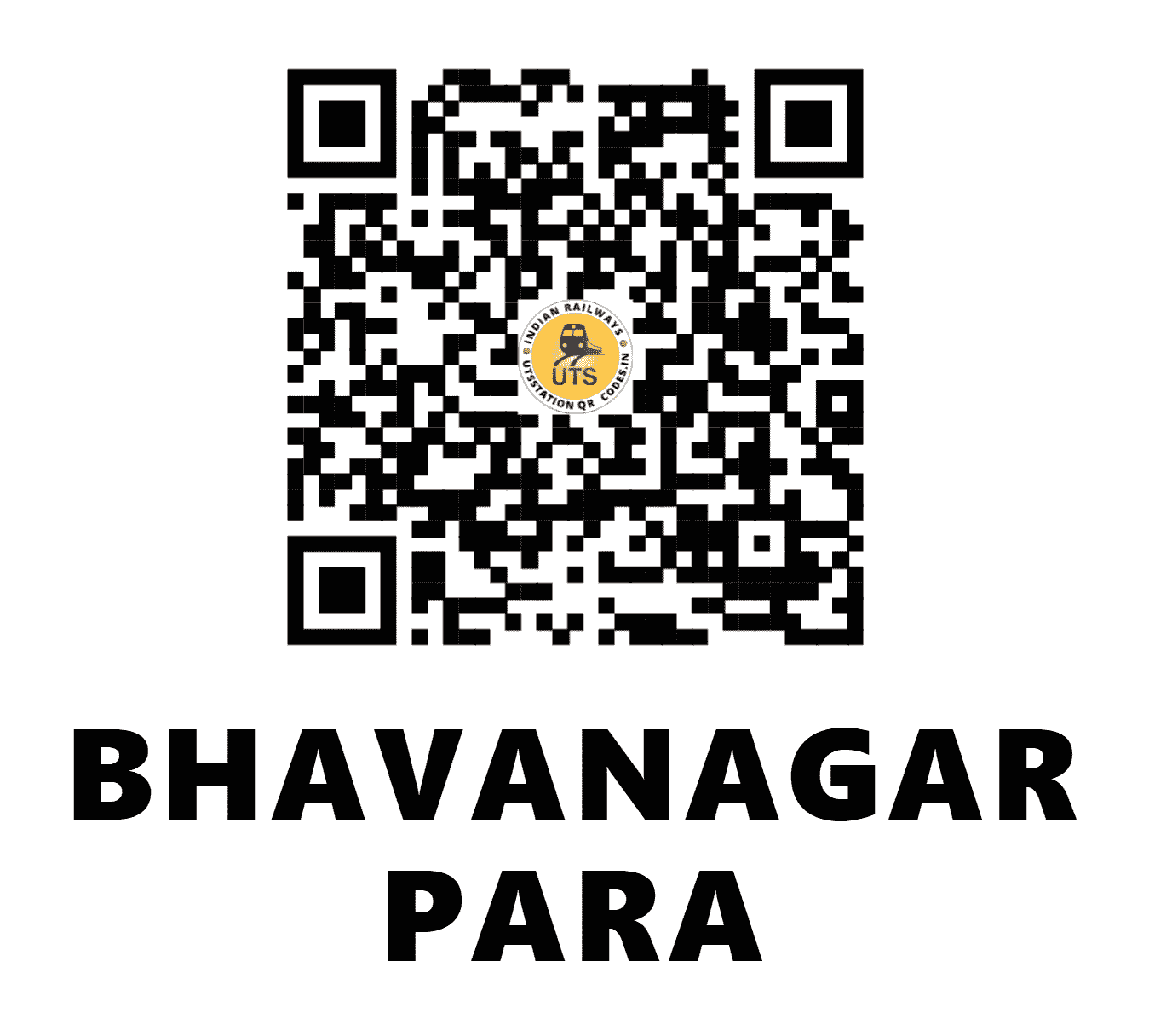UTS QR Code for BHAVANAGAR PARA - BVP (WR - GUJARAT)