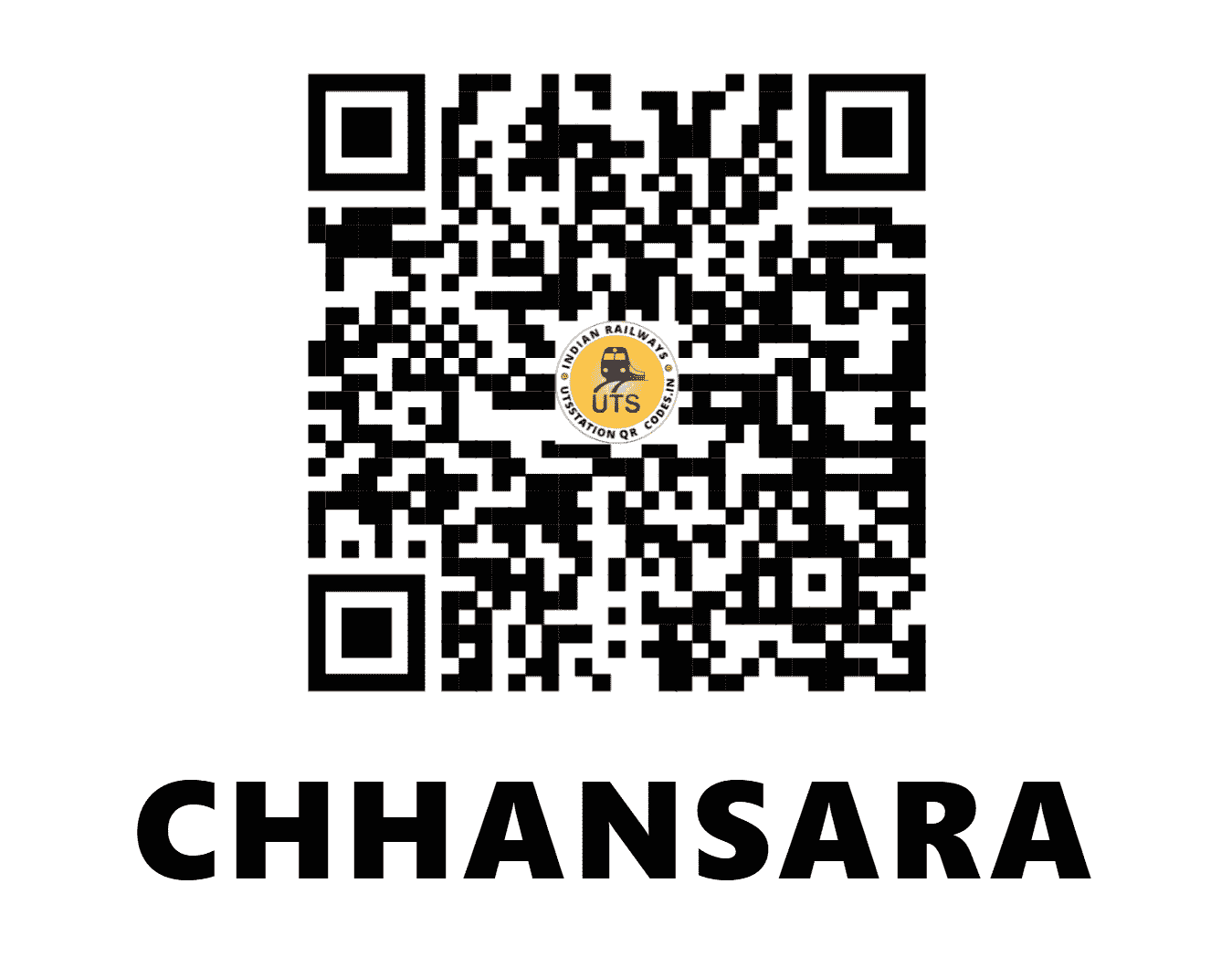 UTS QR Code for CHHANSARA - CASA (WR - GUJARAT)