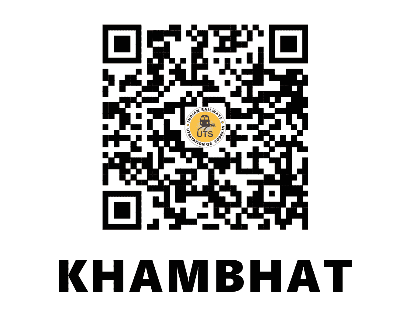 UTS QR Code for KHAMBHAT - CBY (WR - GUJARAT)