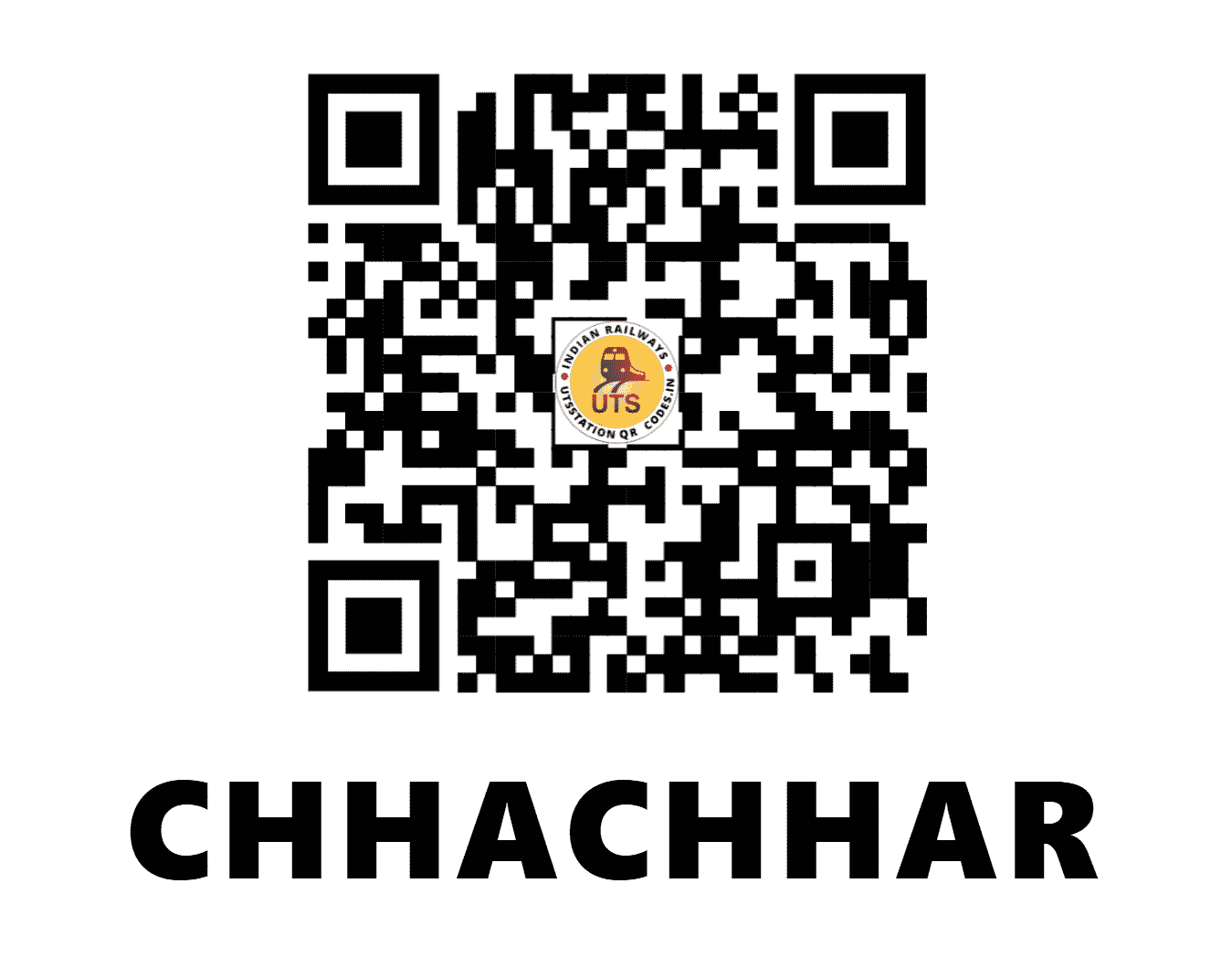 UTS QR Code for CHHACHHAR - CCHR (WR - GUJARAT)