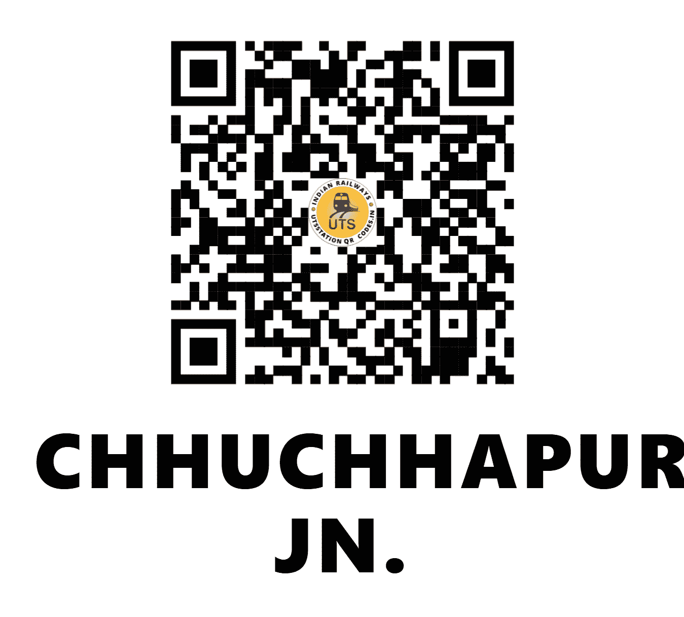 UTS QR Code for CHHUCHHAPURA JN. - CCP (WR - GUJARAT)