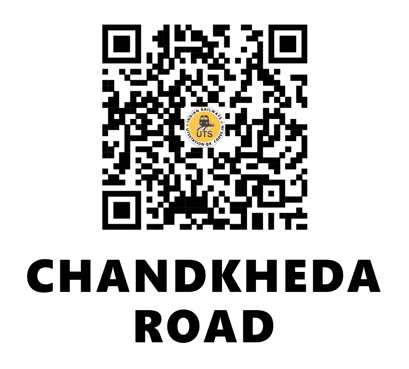 UTS QR Code for CHANDKHEDA ROAD - CDK (WR - GUJARAT)