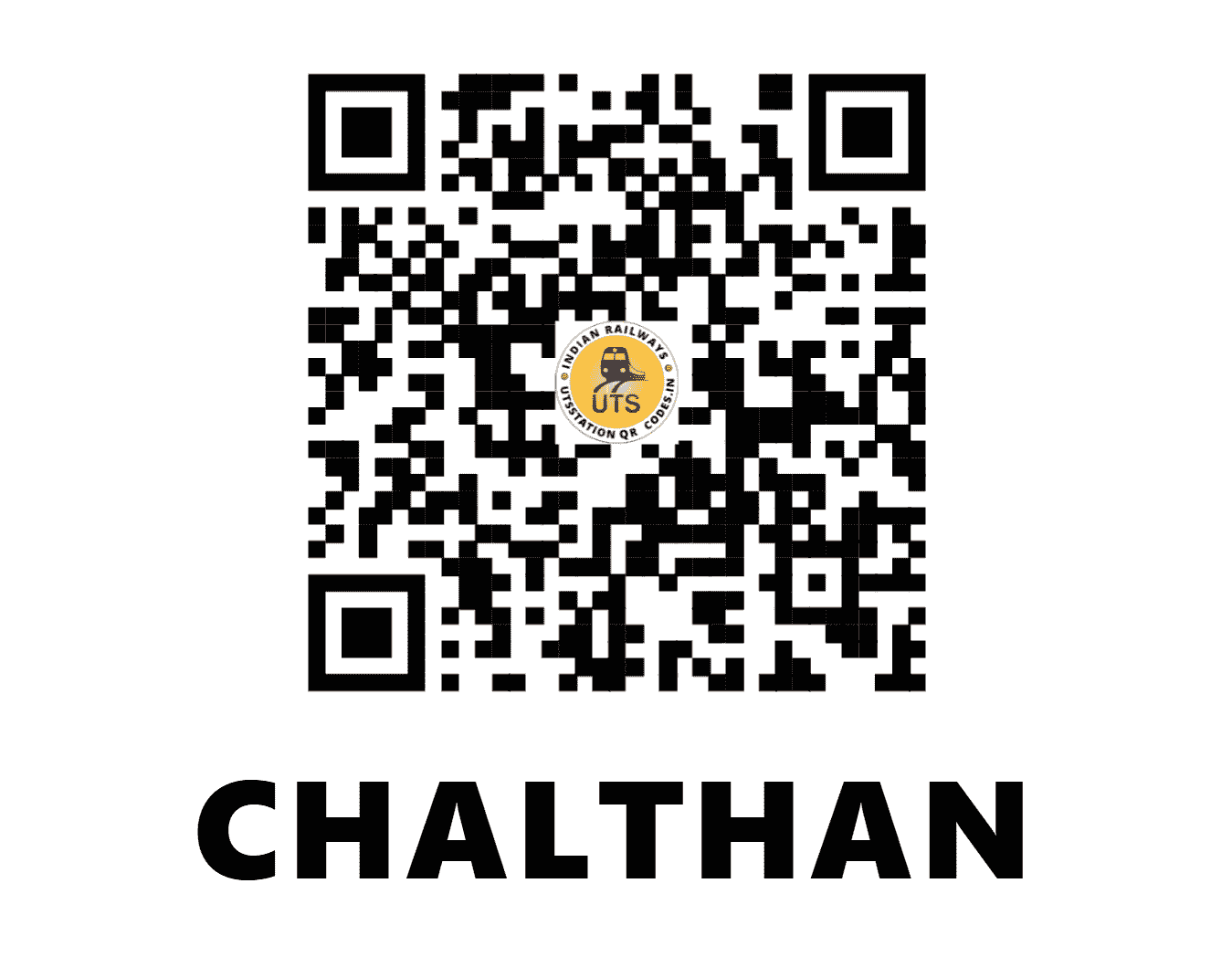 UTS QR Code for CHALTHAN - CHM (WR - GUJARAT)