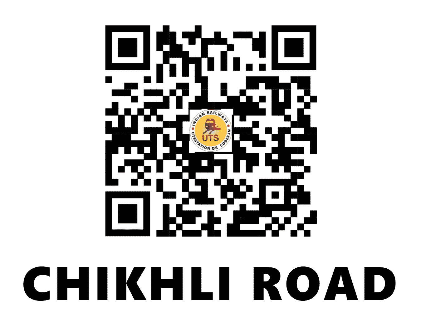 UTS QR Code for CHIKHLI ROAD - CIO (WR - GUJARAT)