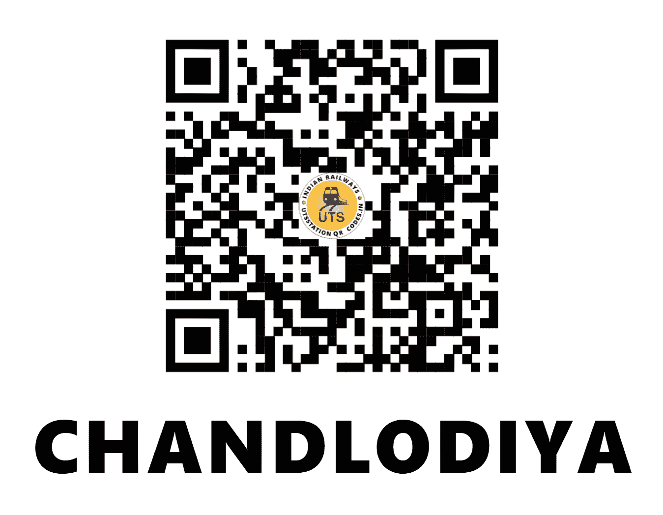UTS QR Code for CHANDLODIYA - CLDY (WR - GUJARAT)