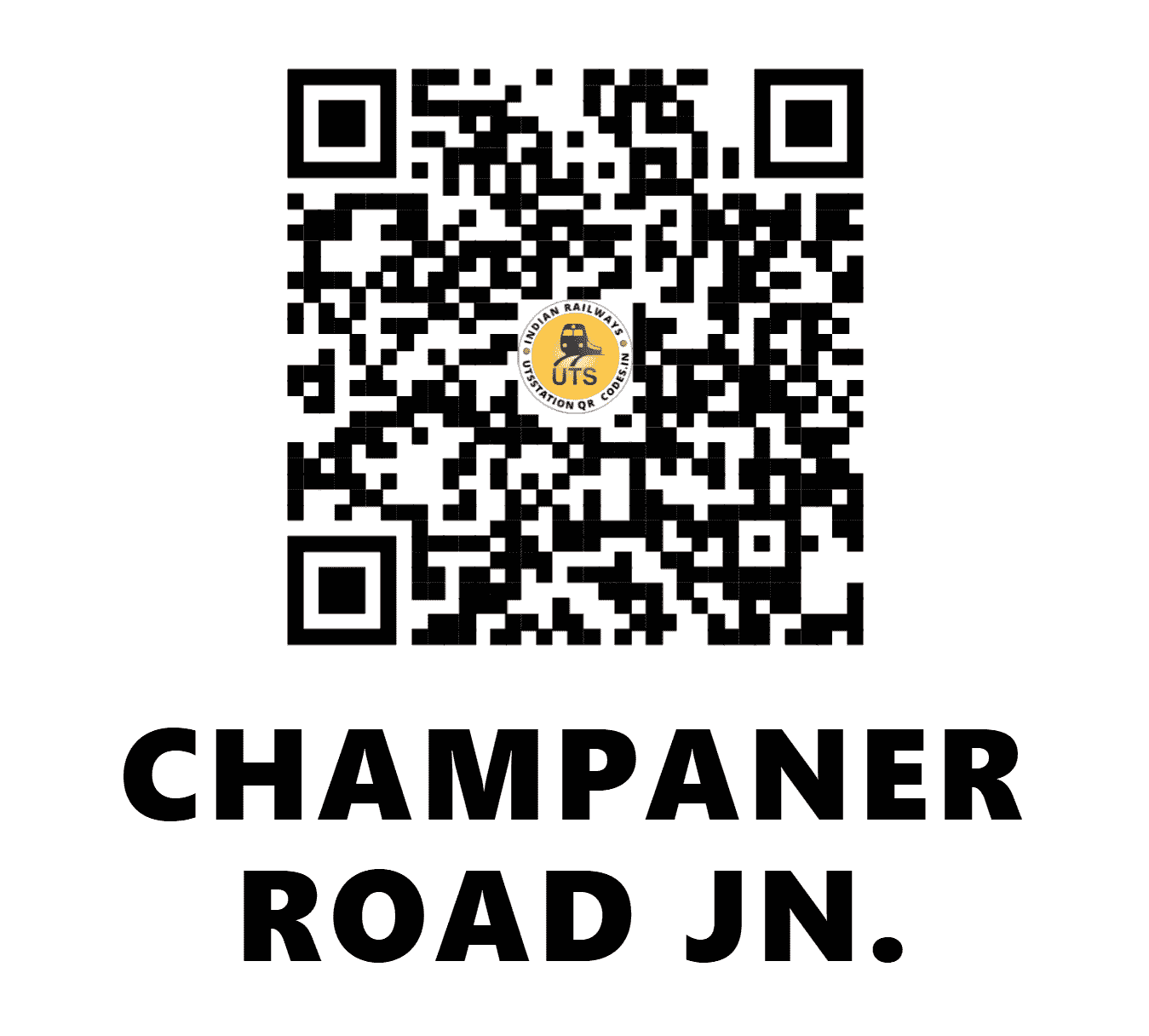 UTS QR Code for CHAMPANER ROAD JN. - CPN (WR - GUJARAT)
