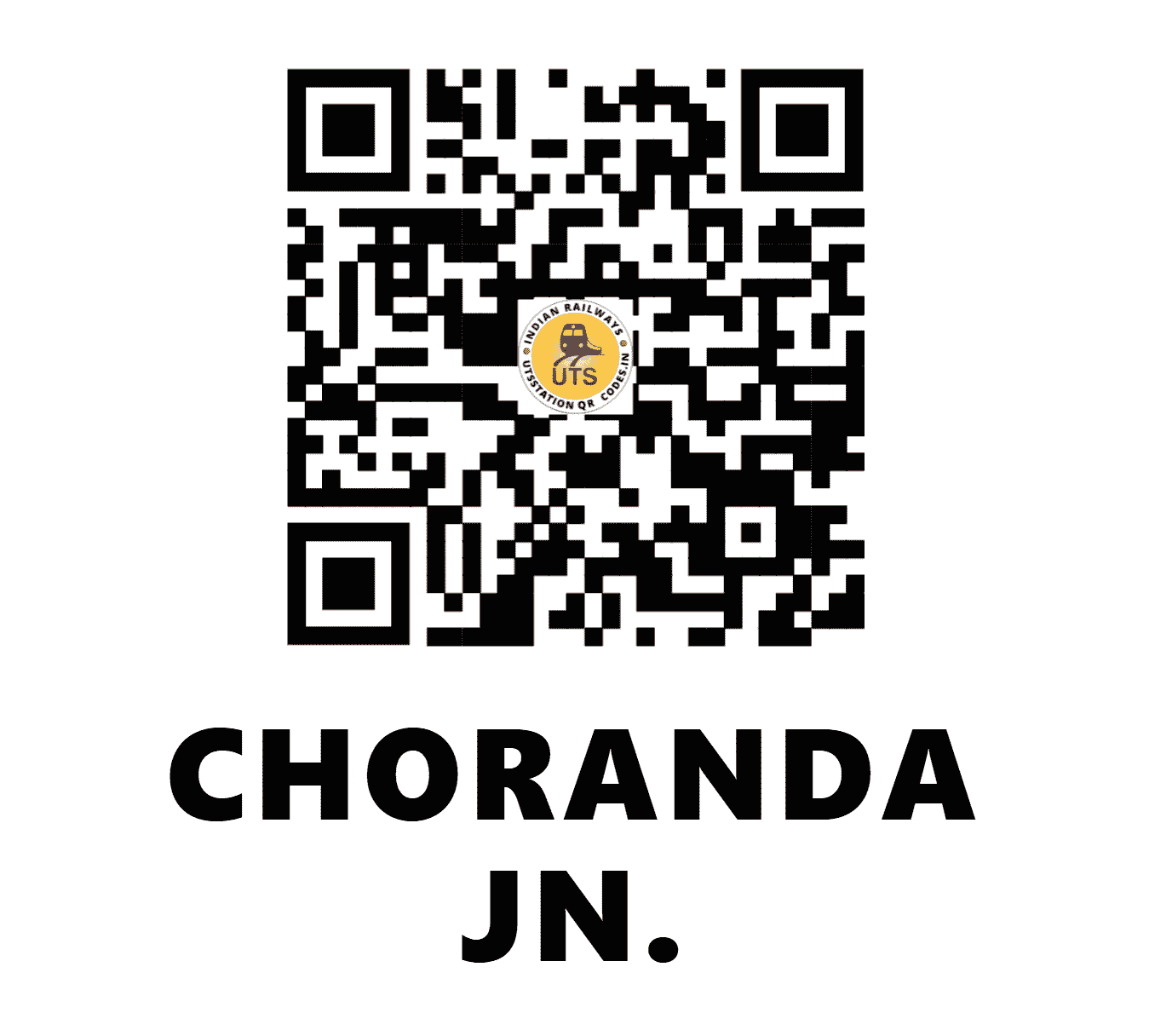 UTS QR Code for CHORANDA JN. - CRND (WR - GUJARAT)