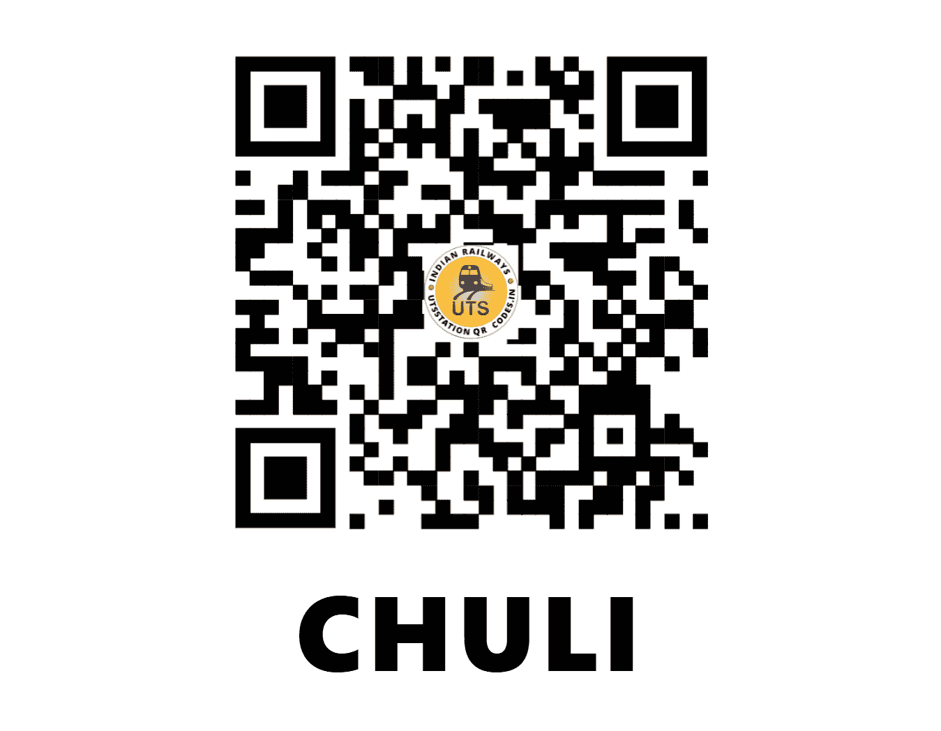 UTS QR Code for CHULI - CUL (WR - GUJARAT)