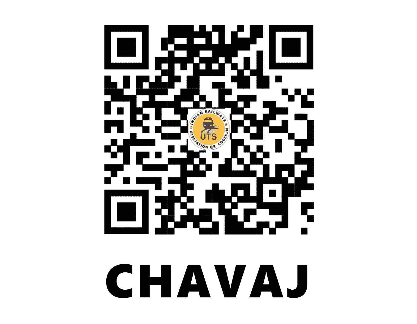 UTS QR Code for CHAVAJ - CVJ (WR - GUJARAT)