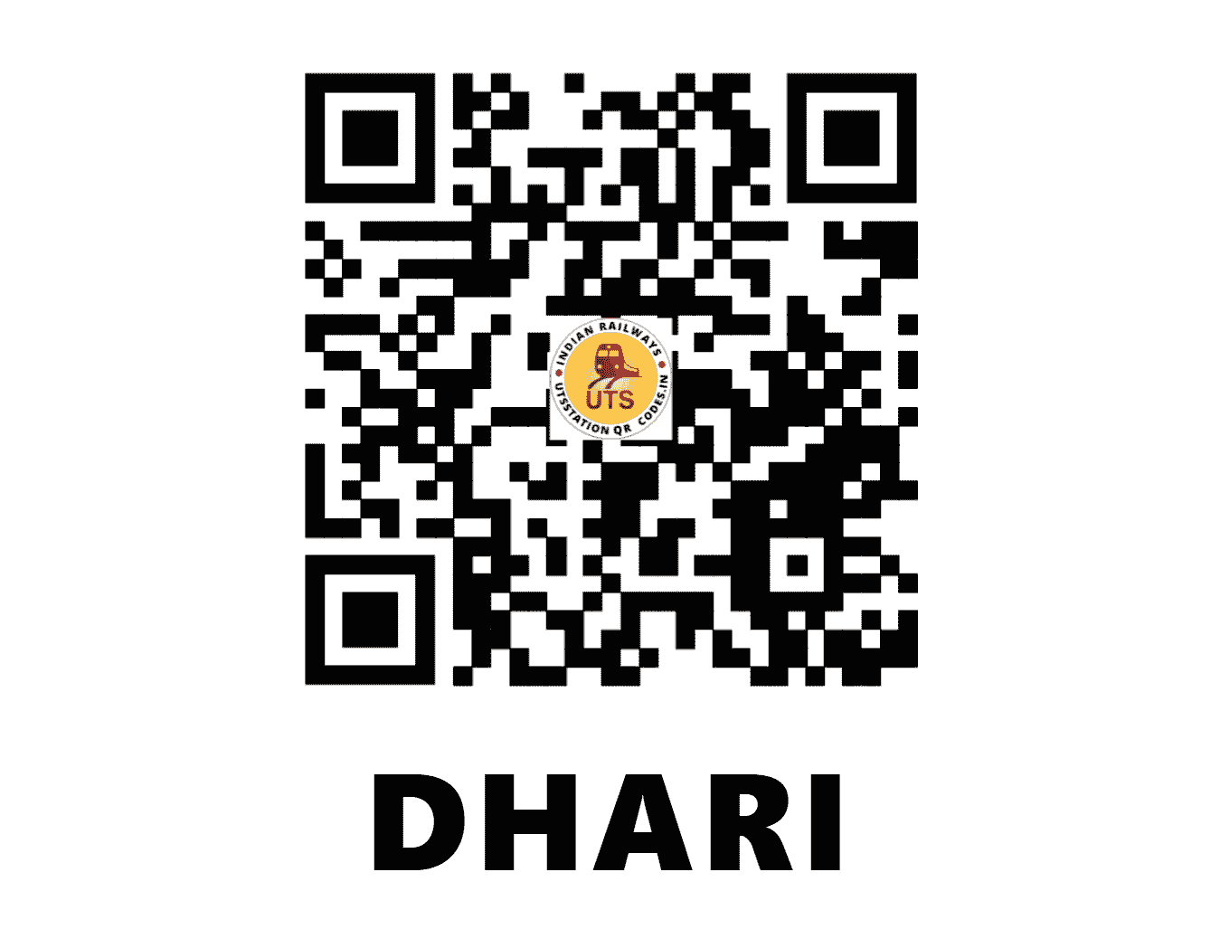 UTS QR Code for DHARI - DARI (WR - GUJARAT)