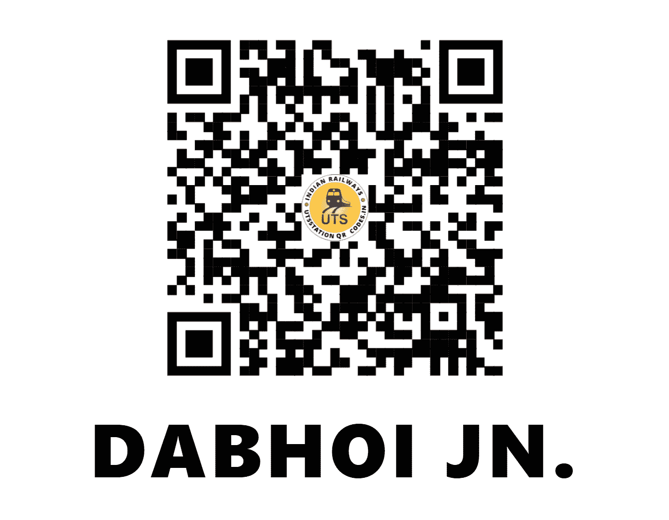 UTS QR Code for DABHOI JN. - DB (WR - GUJARAT)