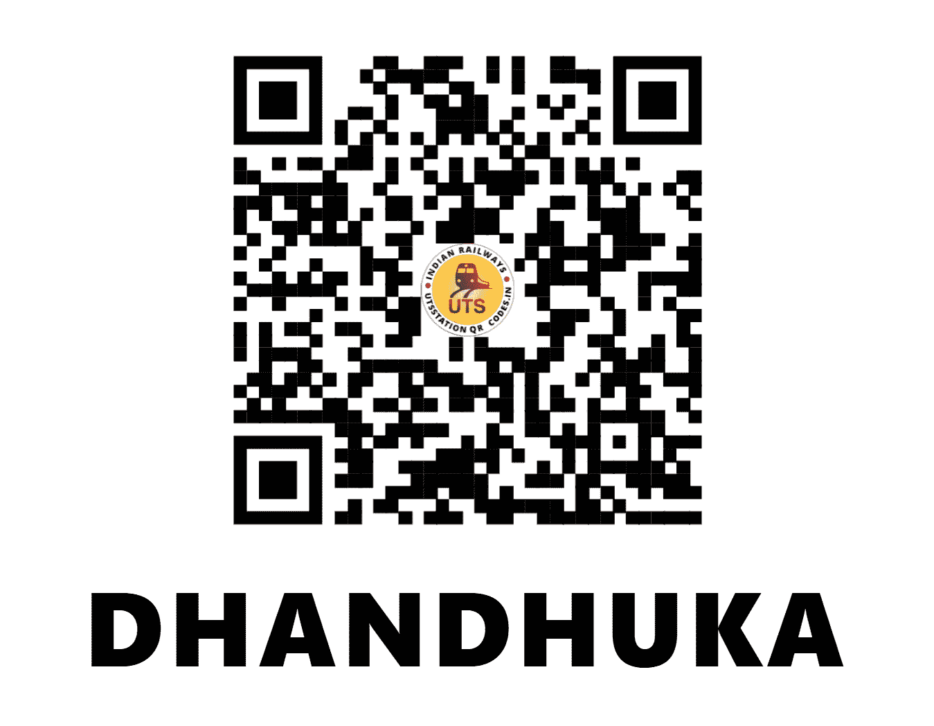 UTS QR Code for DHANDHUKA - DCK (WR - GUJARAT)