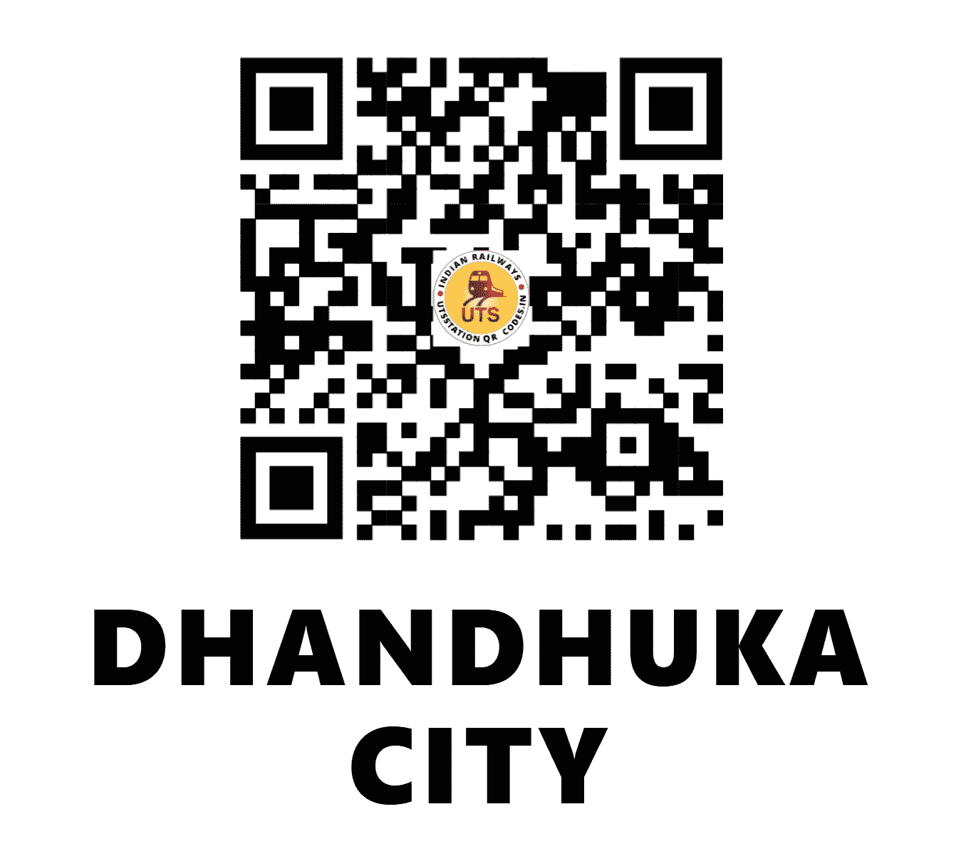 UTS QR Code for DHANDHUKA CITY - DDQ (WR - GUJARAT)