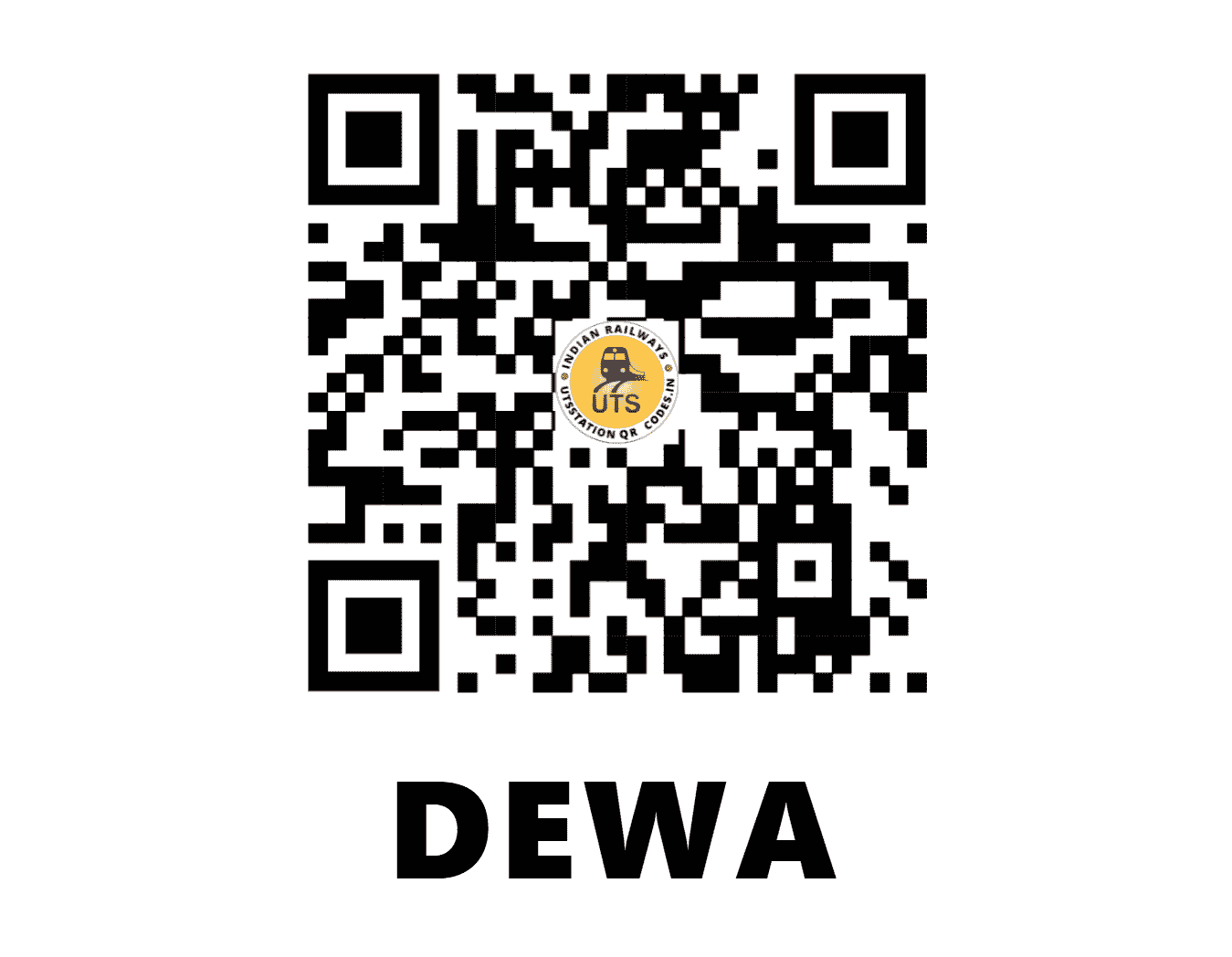 UTS QR Code for DEWA - DEWA (WR - GUJARAT)