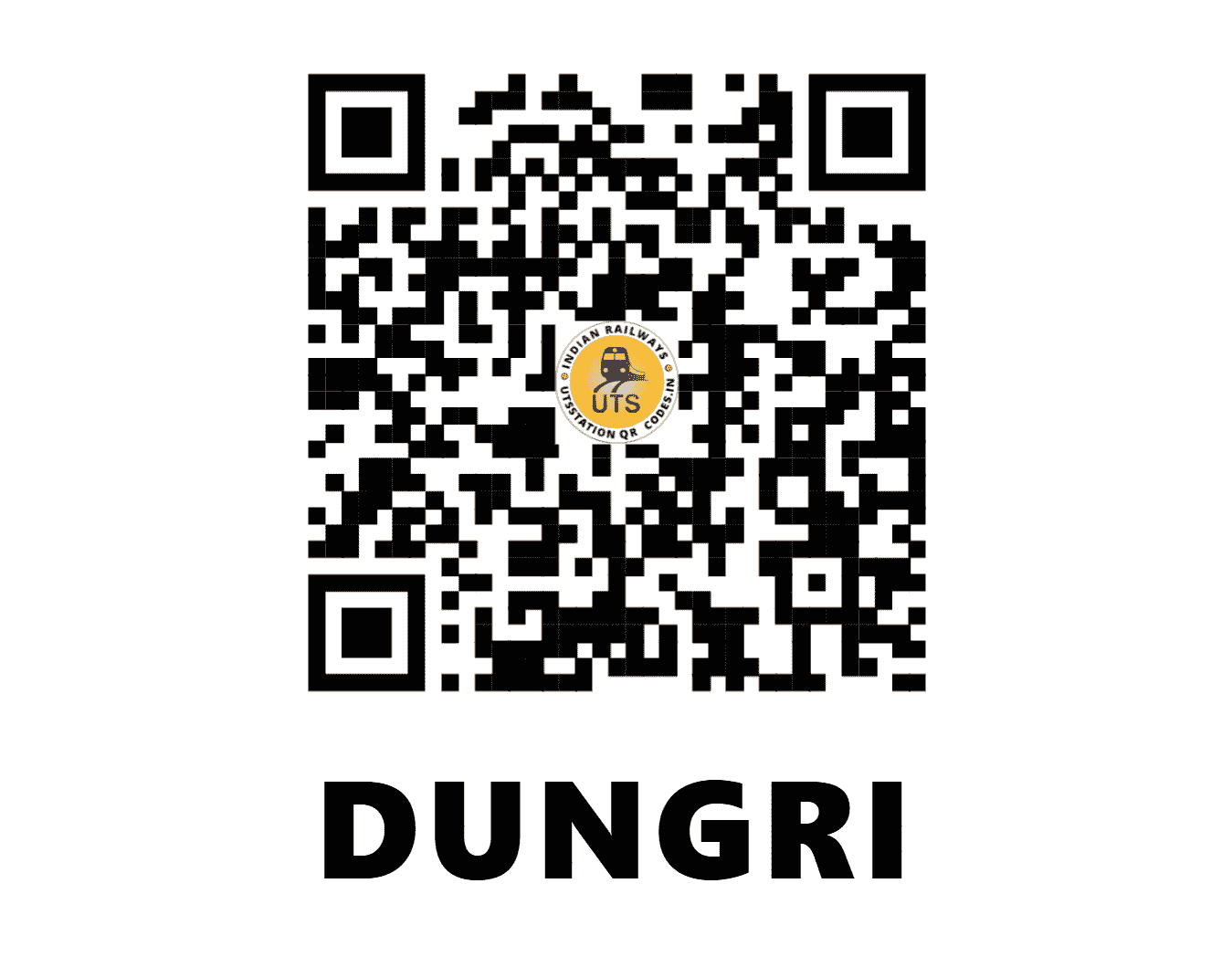 UTS QR Code for DUNGRI - DGI (WR - GUJARAT)