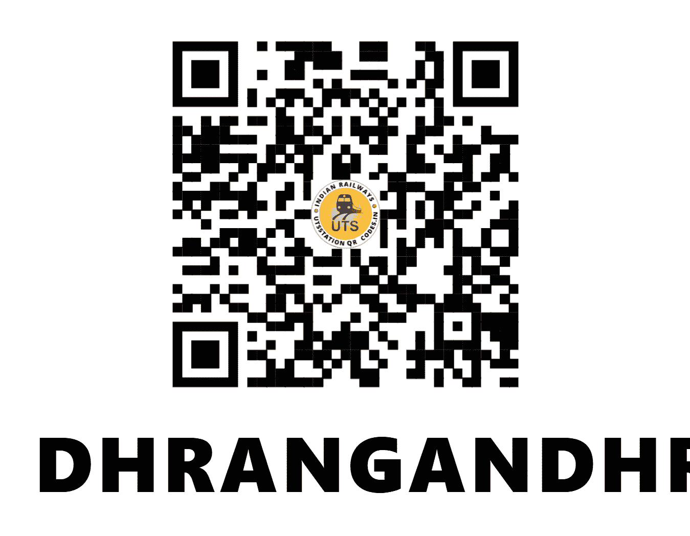 UTS QR Code for DHRANGANDHRA - DHG (WR - GUJARAT)