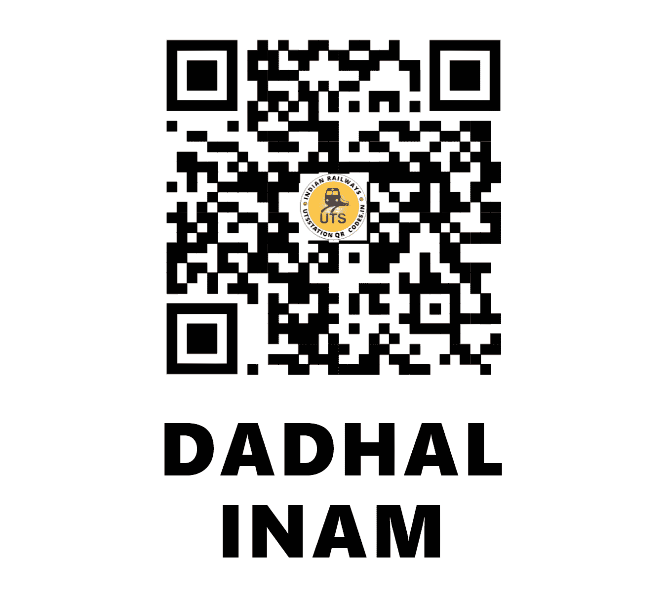UTS QR Code for DADHAL INAM - DHM (WR - GUJARAT)