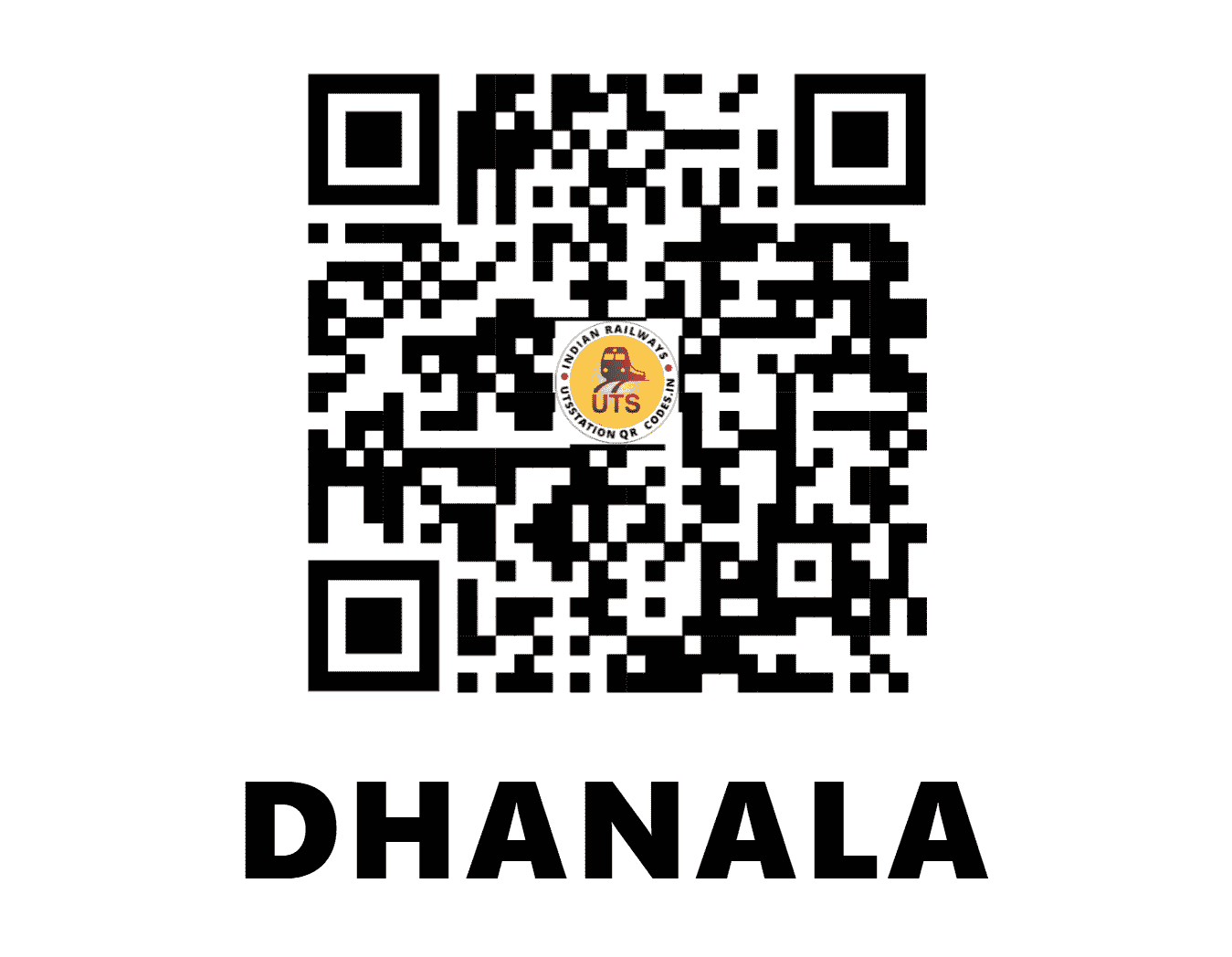 UTS QR Code for DHANALA - DHNL (WR - GUJARAT)