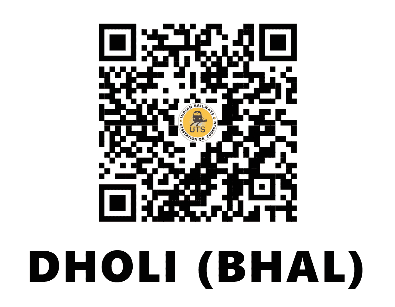 UTS QR Code for DHOLI (BHAL) - DIBL (WR - GUJARAT)