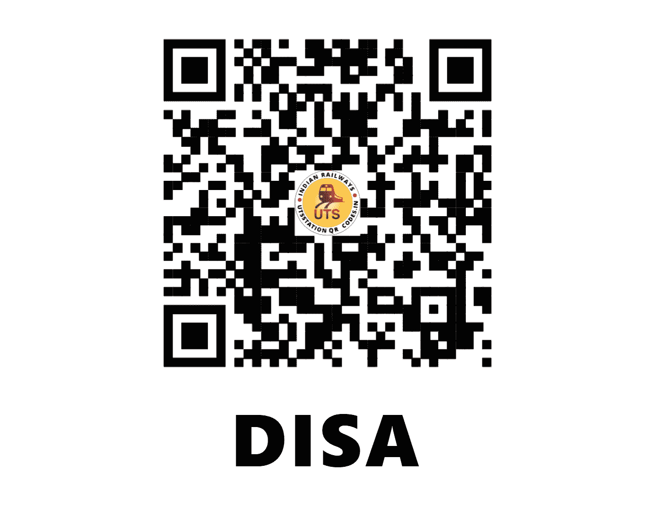 UTS QR Code for DISA - DISA (WR - GUJARAT)