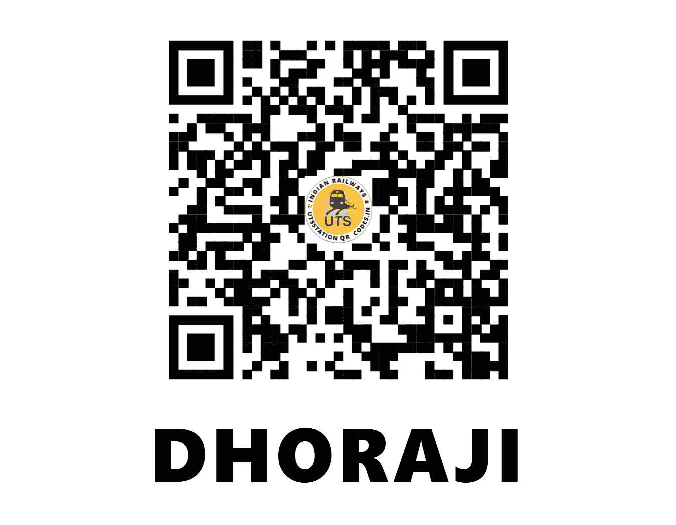 UTS QR Code for DHORAJI - DJI (WR - GUJARAT)