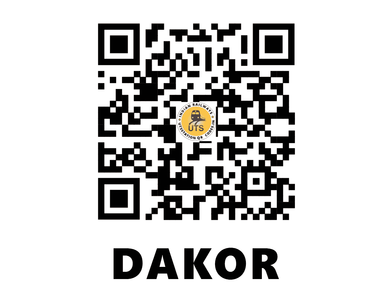 UTS QR Code for DAKOR - DK (WR - GUJARAT)