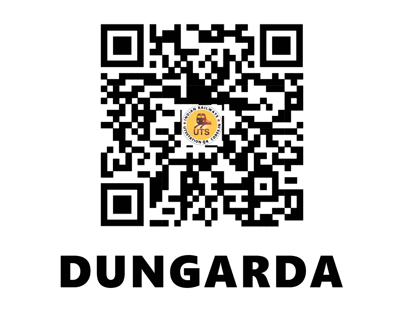 UTS QR Code for DUNGARDA - DNGD (WR - GUJARAT)