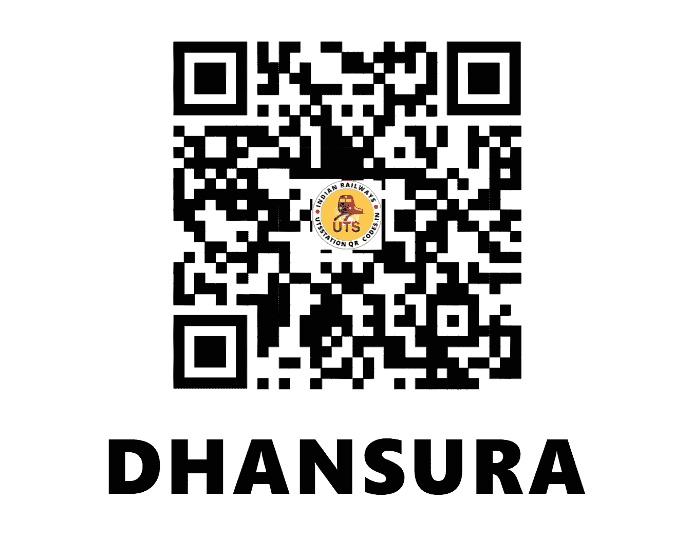 UTS QR Code for DHANSURA - DNUA (WR - GUJARAT)