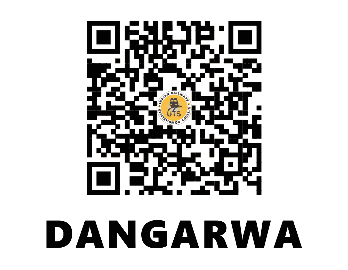 UTS QR Code for DANGARWA - DNW (WR - GUJARAT)
