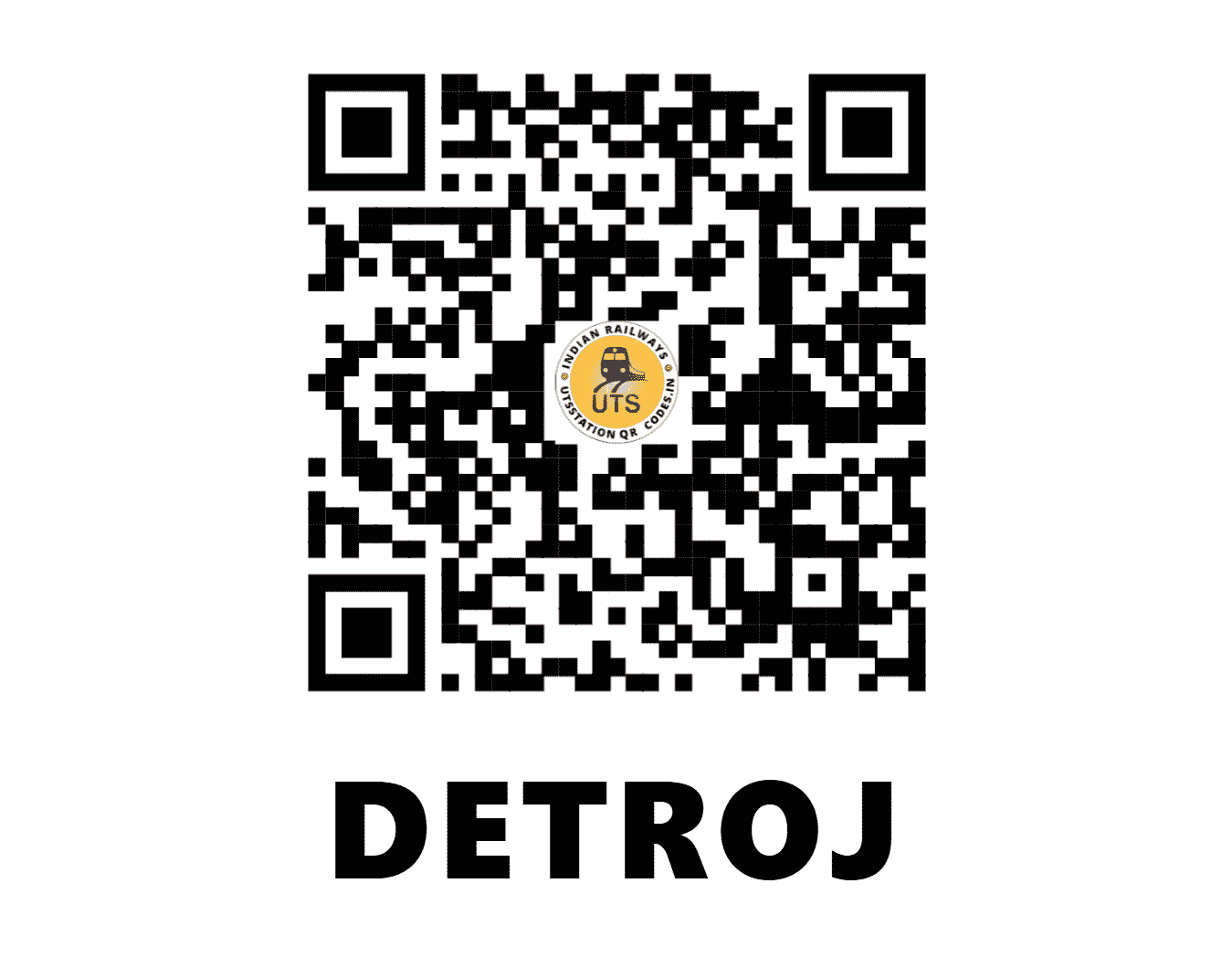 UTS QR Code for DETROJ - DTJ (WR - GUJARAT)