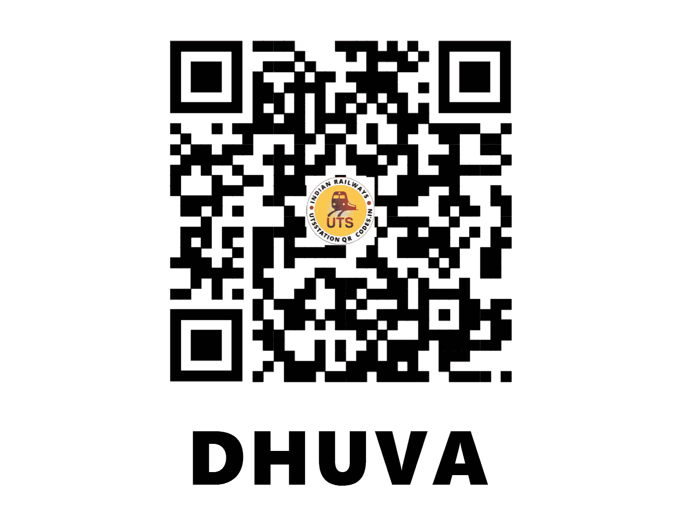 UTS QR Code for DHUVA - DV (WR - GUJARAT)