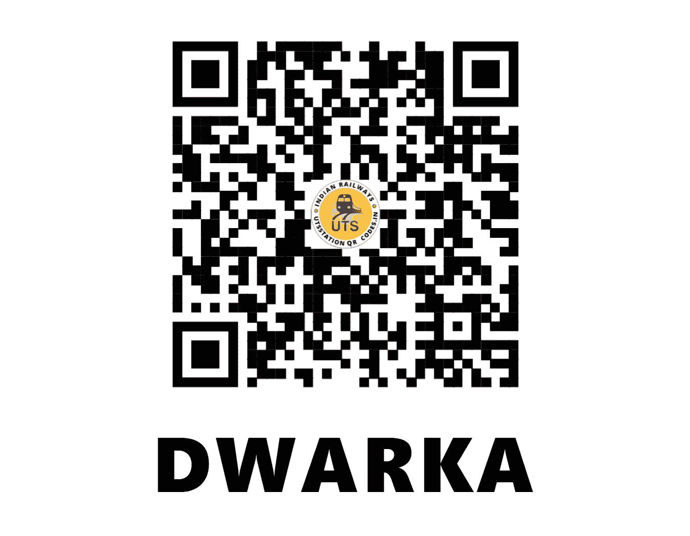 UTS QR Code for DWARKA - DWK (WR - GUJARAT)