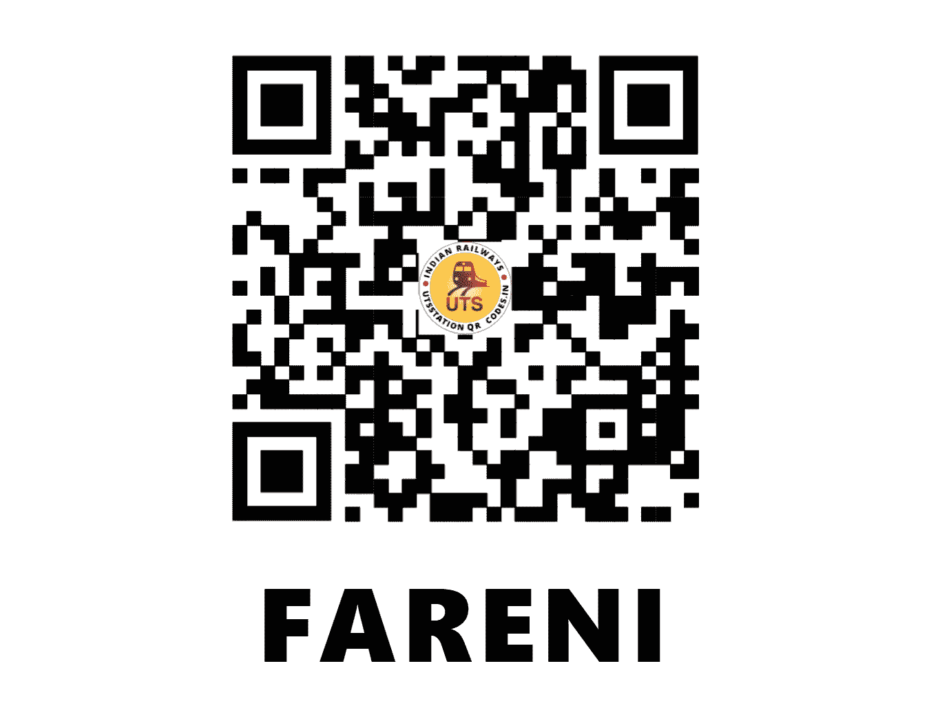UTS QR Code for FARENI - FRN (WR - GUJARAT)